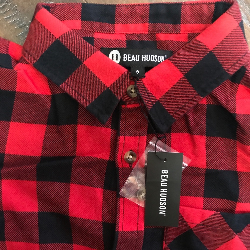 Beau Hudson Buffalo plaid button down